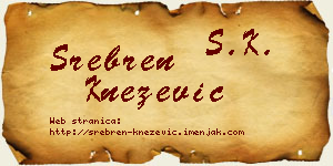 Srebren Knežević vizit kartica